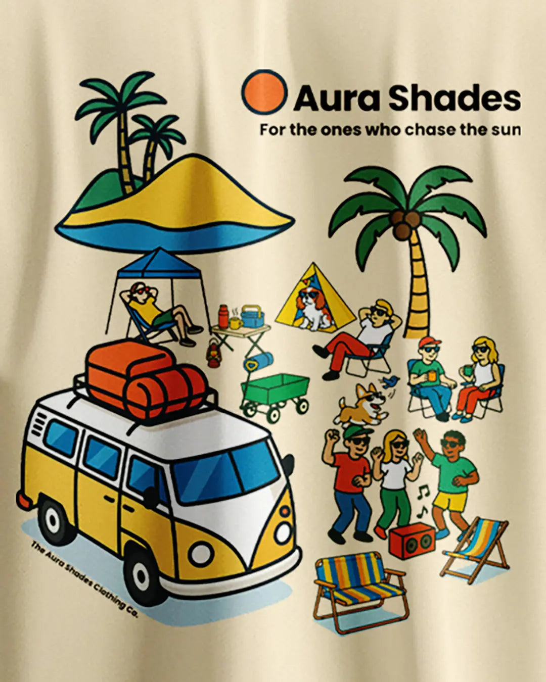 For The Ones Who Chase The Sun Tee Aura Shades