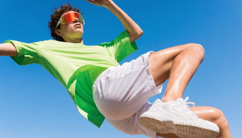 Oakley-style sport sunglasses