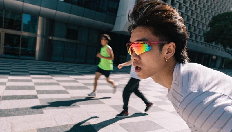 Rocket Eyewear-style performance sunglasses
