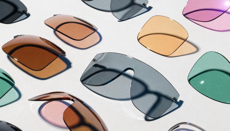 Assorted sunglasses lens colours