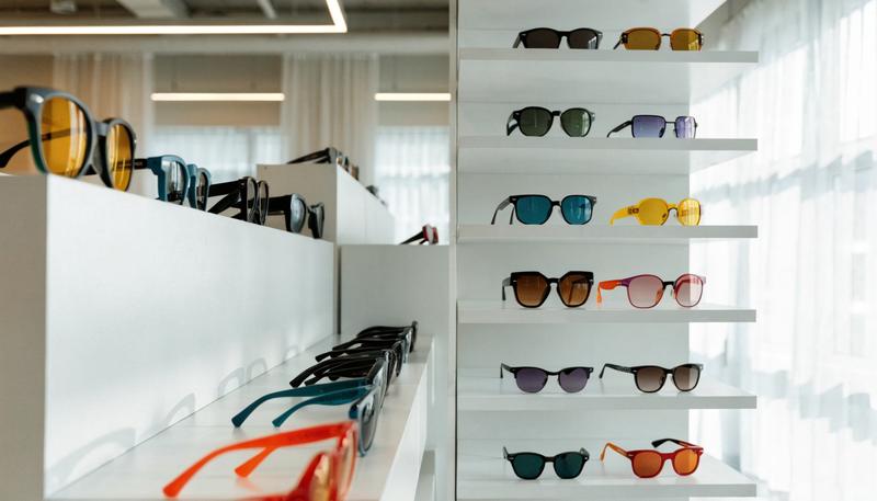 Sunglasses shop display in Singapore