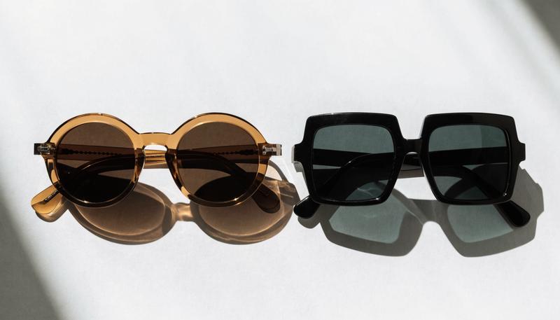 Round versus square sunglasses frame comparison