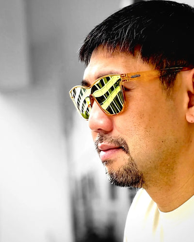 RUNNING ON LIQUID GOLD Aura Shades